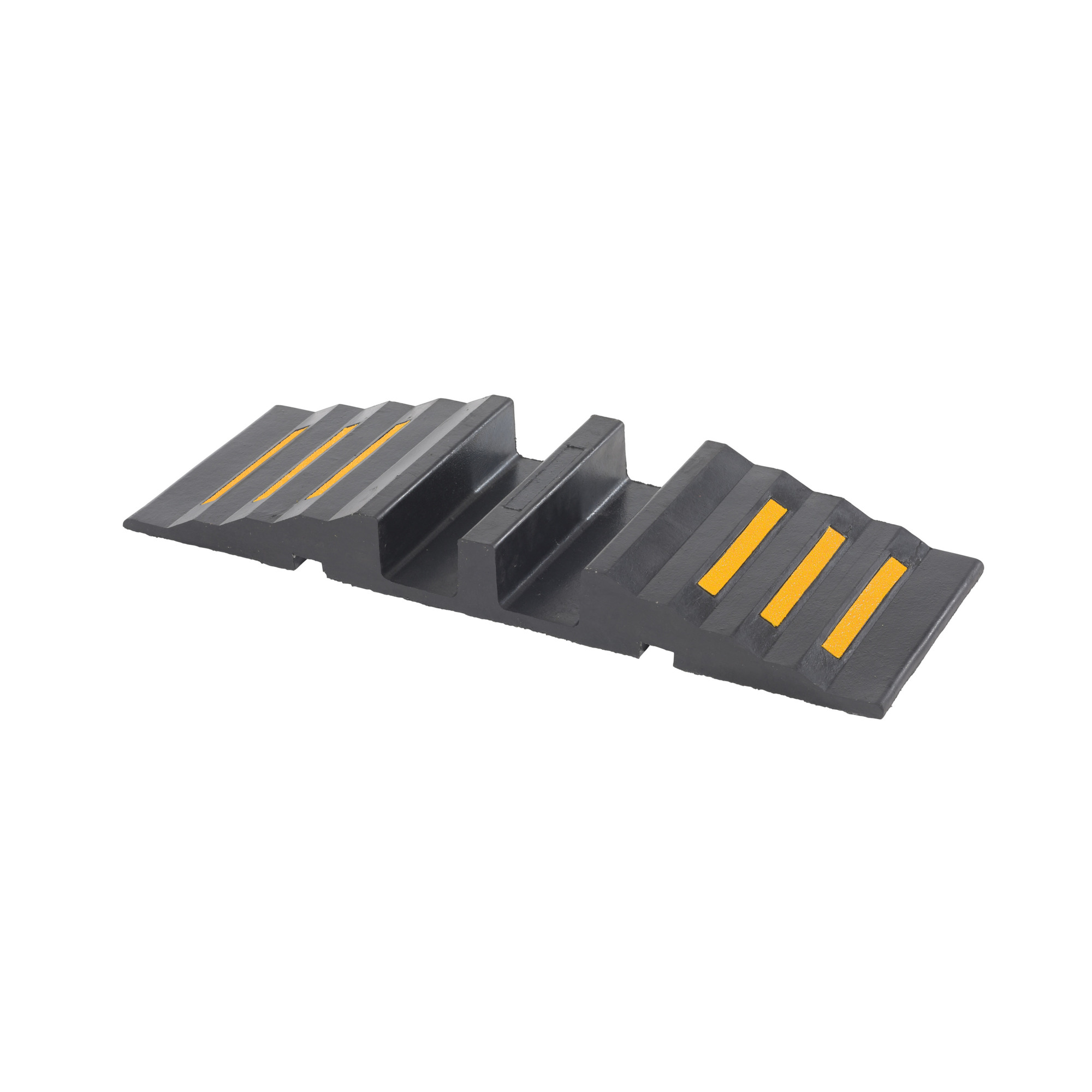 Vestil Molded Rubber Hose/Cable Crossover Bridge - 2400 Lb. Capacity, Serrated Surface, Model# RHCB-12
